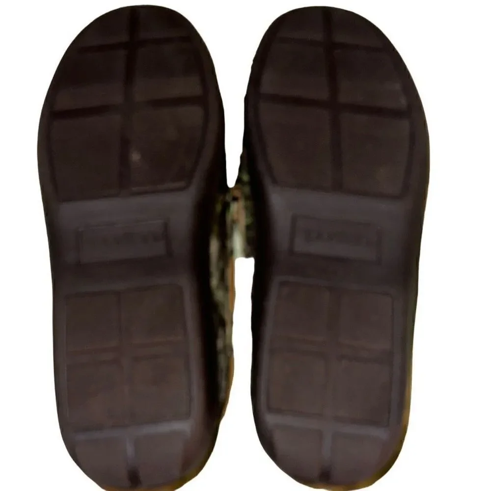 Puritan Ladies Size S (7-8) Green Camo Slip-On Flats Comfort Footwear - Picture 6 of 9